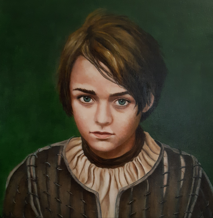 MAISIE WILLIAMS<br>
Huile sur toile, 40x40cm
2024
Collection personnelle
