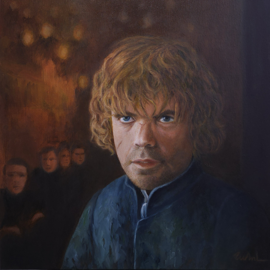PETER DINKLAGE<br>
Huile sur toile. 40x40 cm, 2025
Collection personnelle